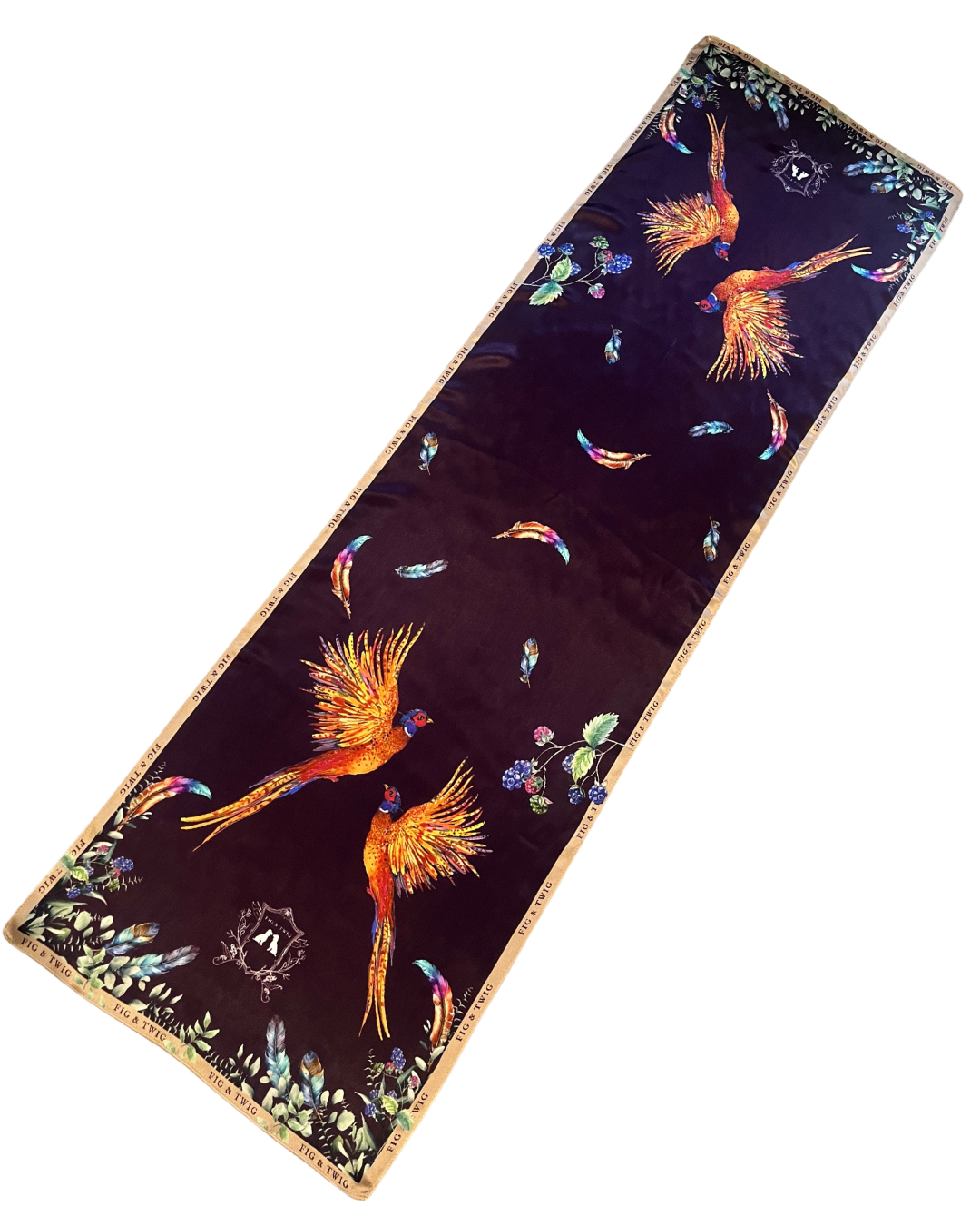 Silk Scarf - Pheasant Flurry